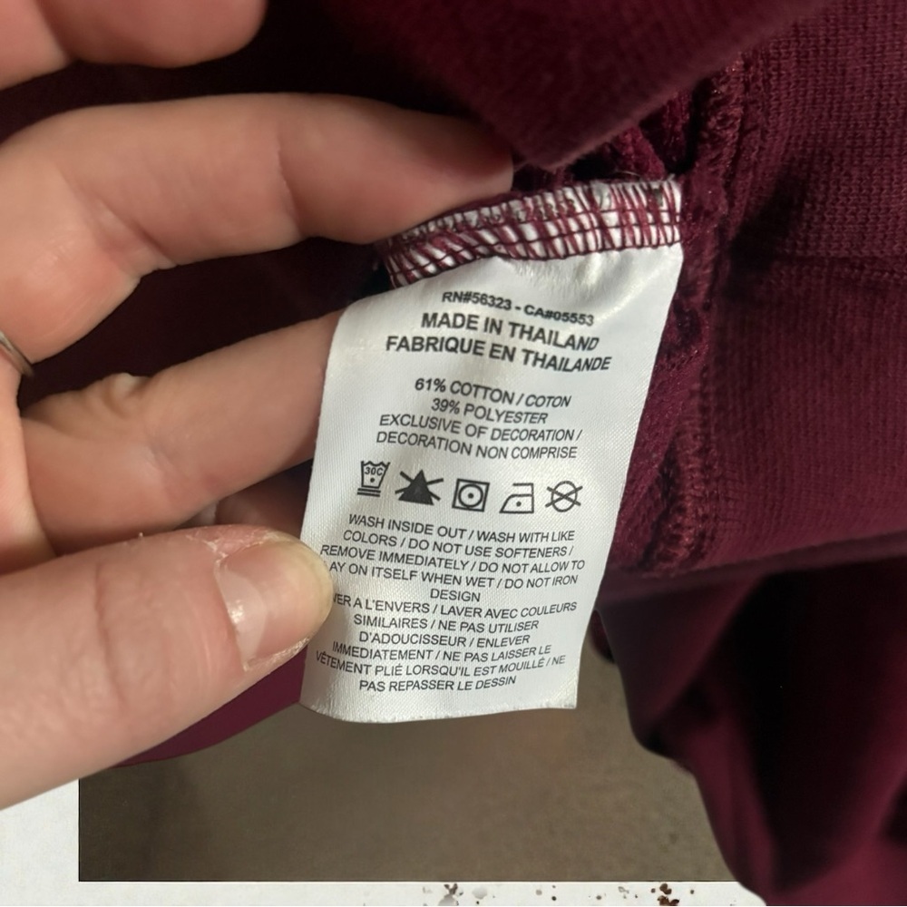 Nike Dri-FIT Get Fit Women's Cropped Swoosh Training Crew Size M Burgundy - Picture 6 of 10